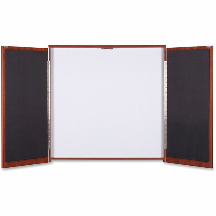 Image of Lorell Presentation Cabinet, 47-1/4"x4-3/4"x47-1/4", Cherry