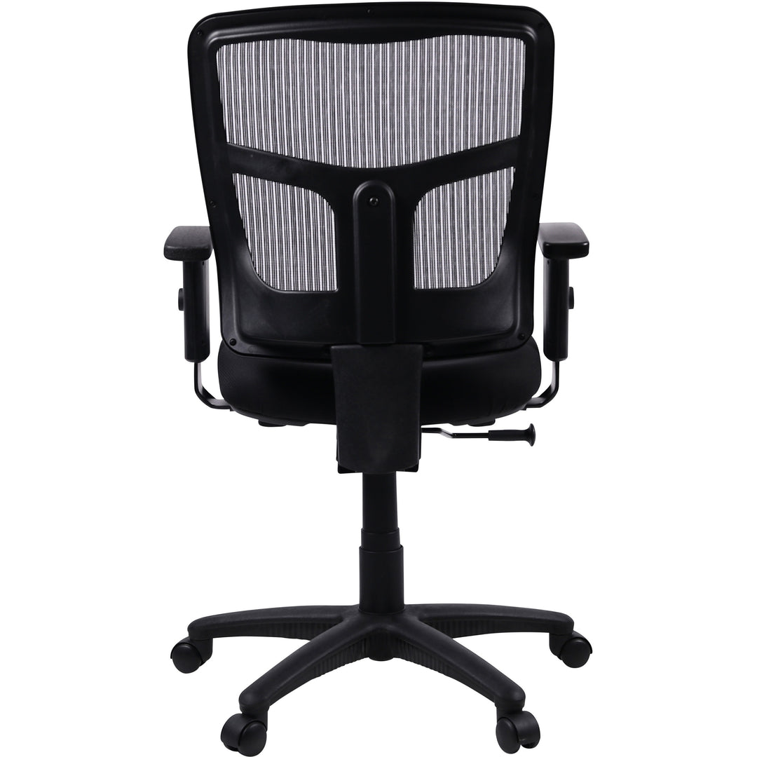 Image of Lorell Mid-Back Chair, 25-1/4"x23-1/2"x40-1/2", Black