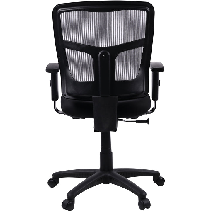 Image of Lorell Mid-Back Chair, 25-1/4"x23-1/2"x40-1/2", Black