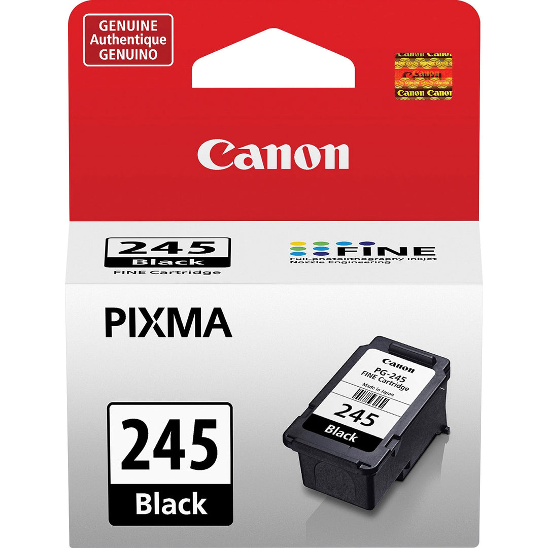 Image of Canon PG-245 Pigment Black Ink Cartridge, Inkjet, Pigment Black, 1 Each