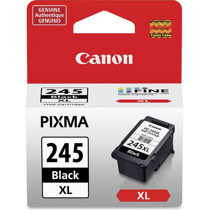 Image of Canon PG-245XL Pigment Black Ink Cartridge, Inkjet, High Yield, Black, 1 Each