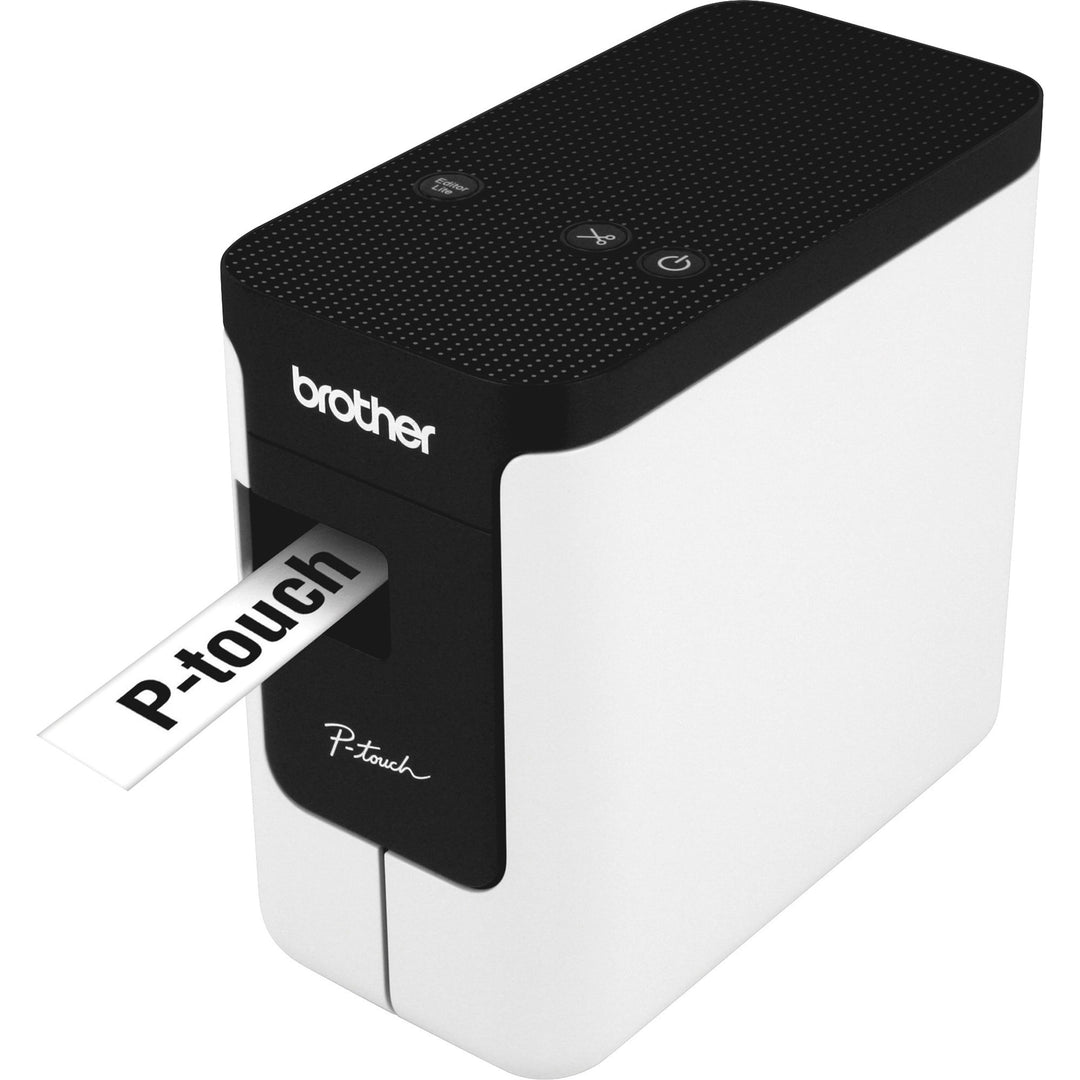 Image of P-touch PT-P700 PC-Connectable Label Maker, Tape, Label, Black, PC, ABCD Keyboard, Print Preview, Repeat Printing, 1 Each