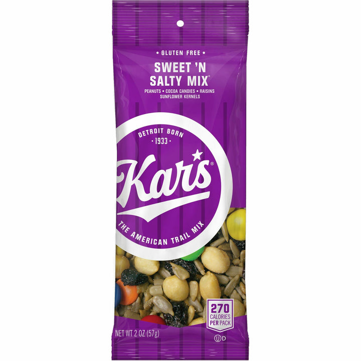 Image of Kar's SN08387 Sweet 'N Salty Mix, Sweet and Salty, Mixed Nut, 1 Serving Bag, 2 oz, 24 / Box