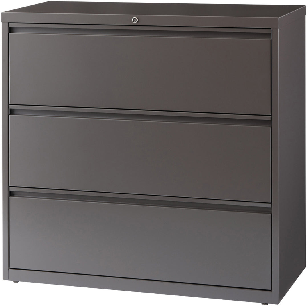 Image of Lorell Lateral File, 3-Drawer, 42"x18-5/8",40-1/4", Medium Tone