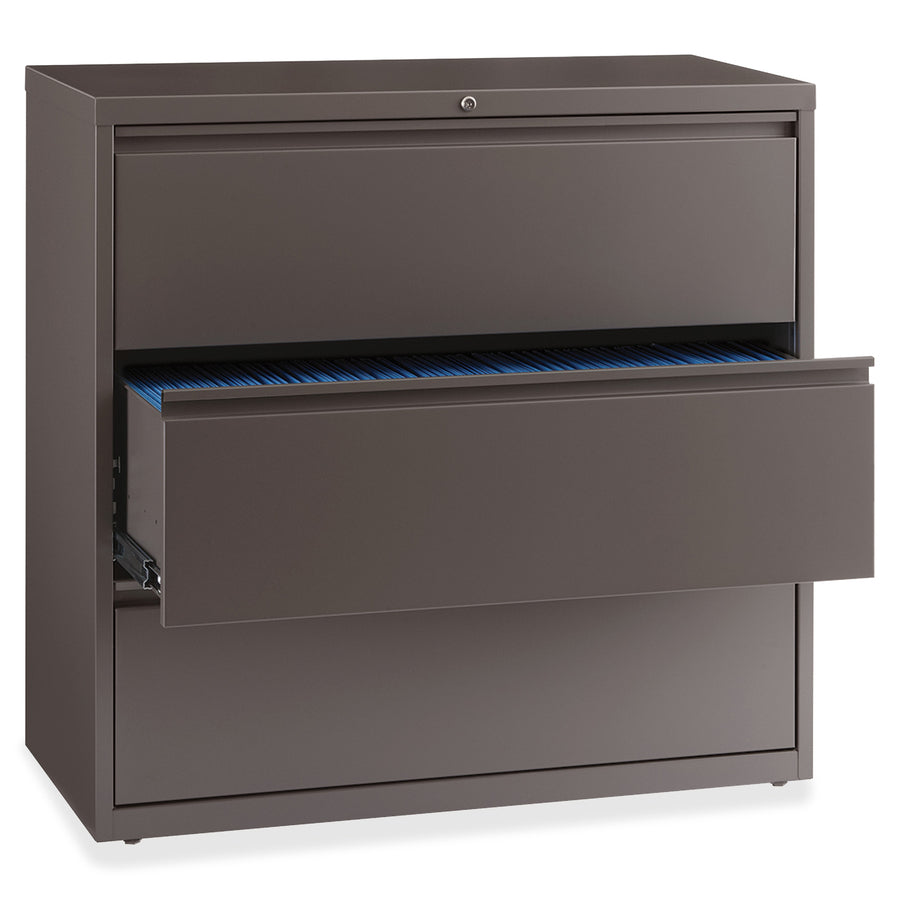 Image of Lorell Lateral File, 3-Drawer, 42"x18-5/8",40-1/4", Medium Tone