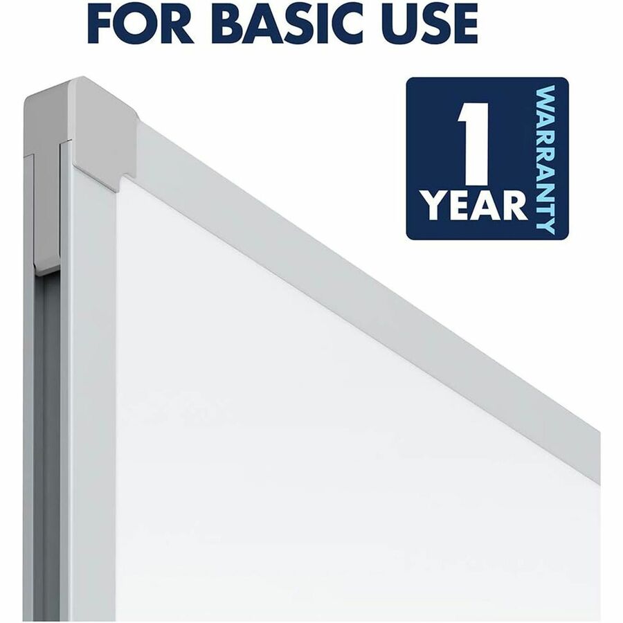 Image of Mead® Dry-Erase Board, 96-5/8"W x 5/8"D x 48-5/8"H, Aluminum Frame