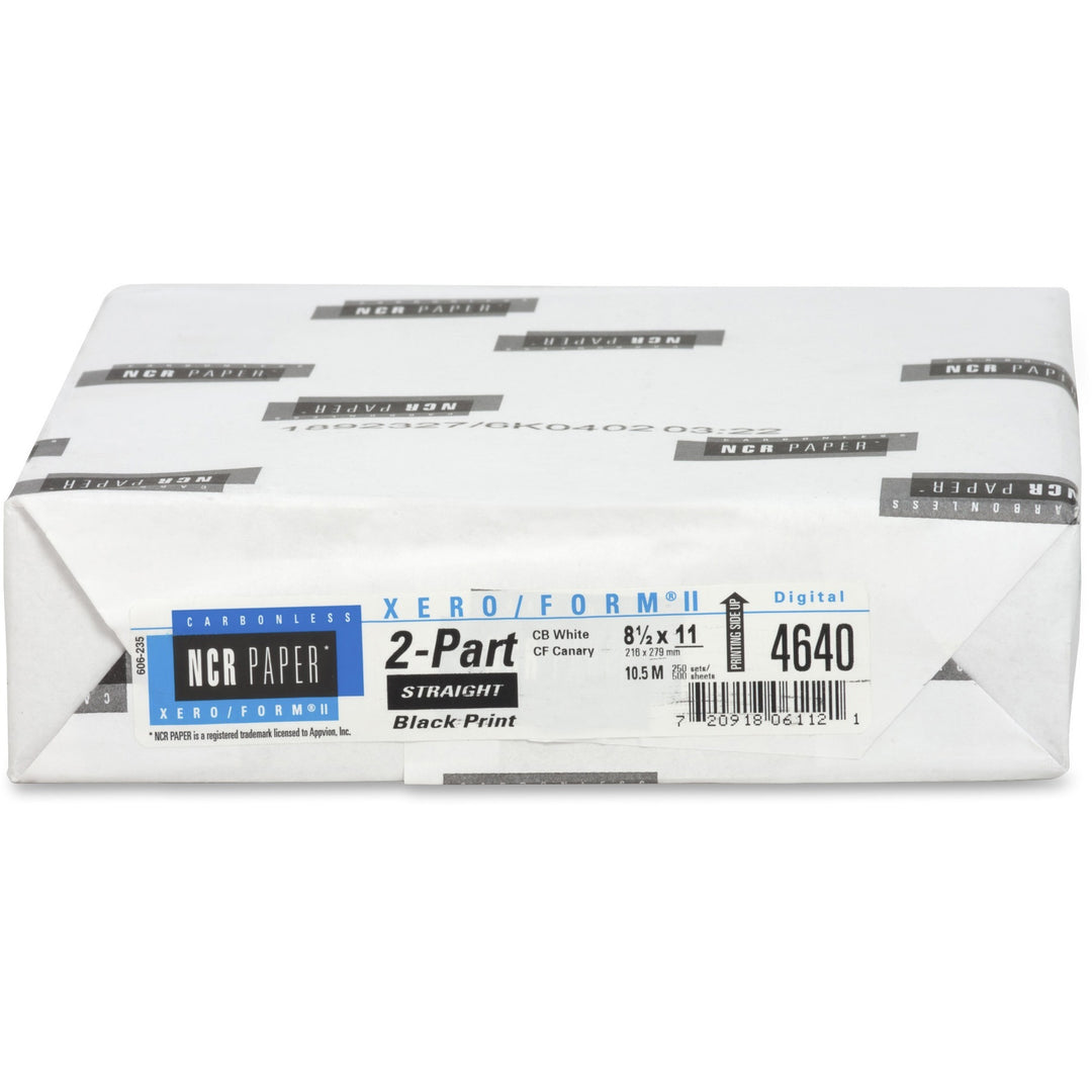 Image of NCR Carbonless Paper,2-Part Str,250 Sets/PK,8-1/2"x11",WE/CA