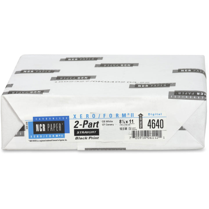 Image of NCR Carbonless Paper,2-Part Str,250 Sets/PK,8-1/2"x11",WE/CA