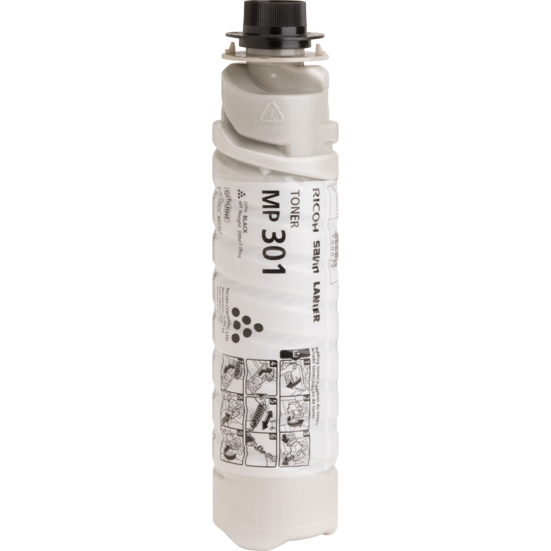 Image of Ricoh® Toner Cartridge, f/ MP301SPF, 8000 Page Yield, BK