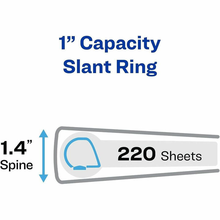 Image of Avery® Heavy-Duty View Binders, 3 Rings, 1" Capacity, 11 X 17, White
