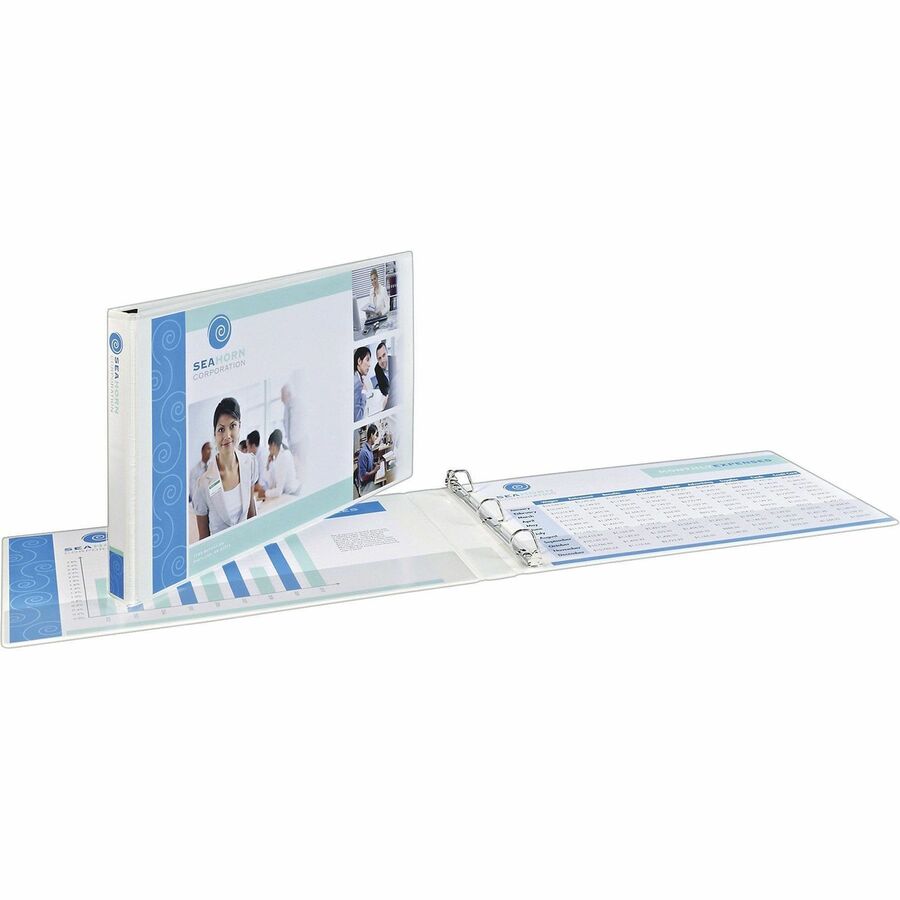 Image of Avery® Heavy-Duty View Binders, 3 Rings, 1" Capacity, 11 X 17, White