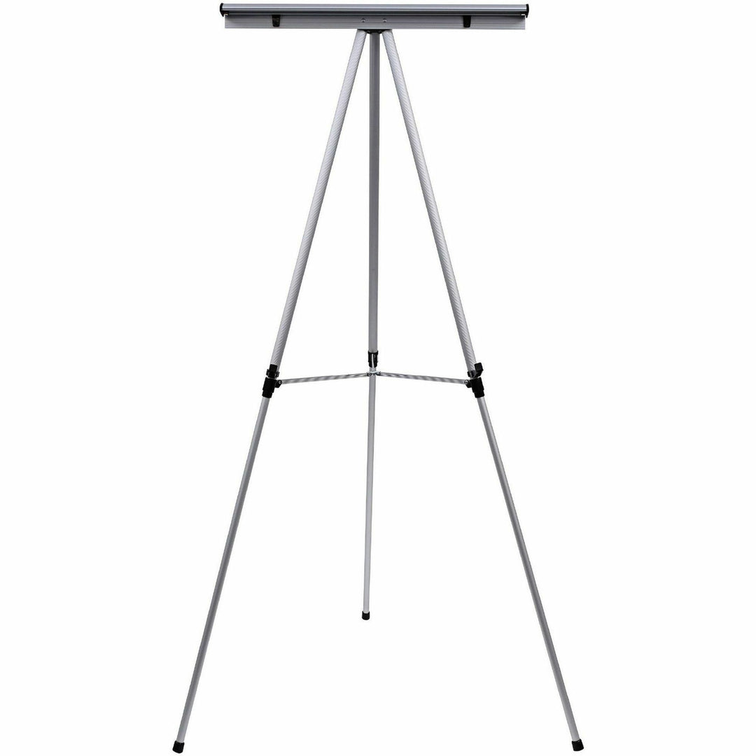 Image of MasterVision® Telescoping Tripod Display Easel, Adjusts 38" To 69" High, Metal, Silver