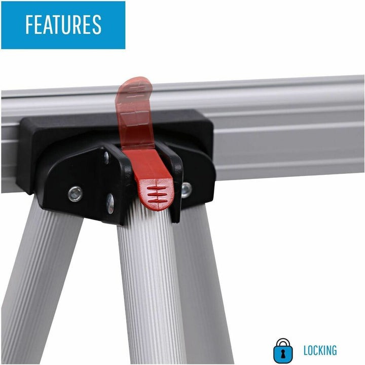 Image of MasterVision® Telescoping Tripod Display Easel, Adjusts 38" To 69" High, Metal, Silver