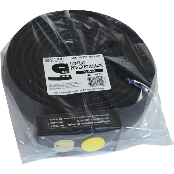 Image of C-Line® Power Extension/Cord Cover, 16 Gauge, 10 Ft, Black