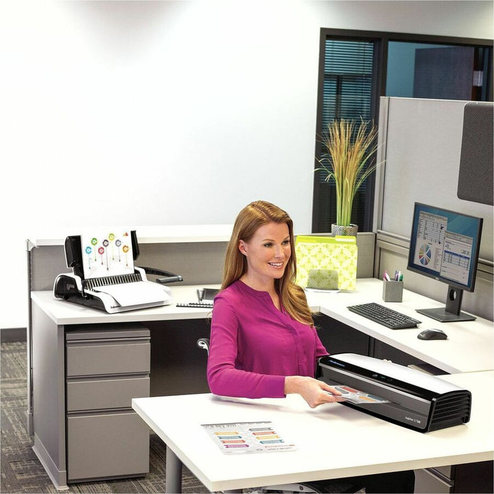 Image of Fellowes® Jupiter 2 125 Laminator, 6 Rollers, 12" Max Document Width, 10 mil Max Document Thickness