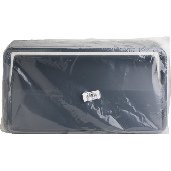 Image of Genuine Joe 02343 Space-Saving Container Swing Lid, Rectangular, Gray, 1 Each