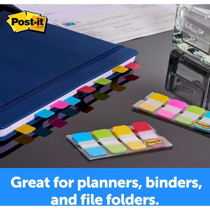Image of Post-it® 686AYPV1IN Tabs, 88 Write-on Tab(s), 1.50" Tab Height x 1" Tab Width, Blue, Yellow, Pink, Purple Tab(s), Repositionable, 1 Pack