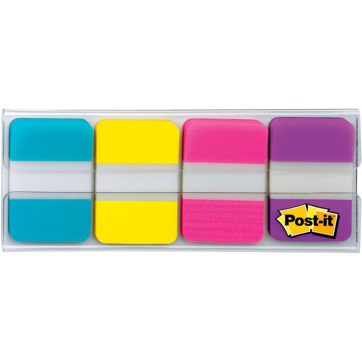 Image of Post-it® 686AYPV1IN Tabs, 88 Write-on Tab(s), 1.50" Tab Height x 1" Tab Width, Blue, Yellow, Pink, Purple Tab(s), Repositionable, 1 Pack