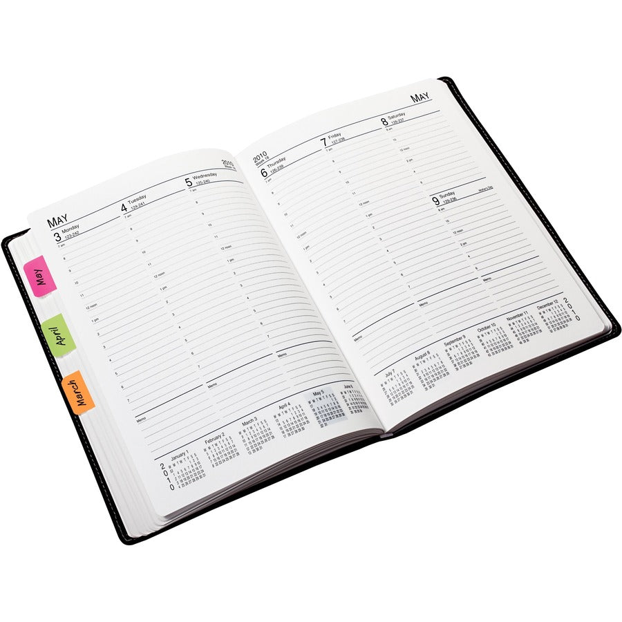 Image of Post-it® 686AYPV1IN Tabs, 88 Write-on Tab(s), 1.50" Tab Height x 1" Tab Width, Blue, Yellow, Pink, Purple Tab(s), Repositionable, 1 Pack