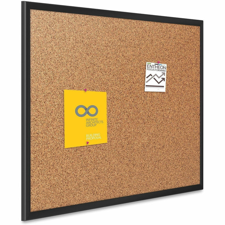 Image of Quartet® Cork Bulletin Board, 6'x4', Aluminum Frame/Black