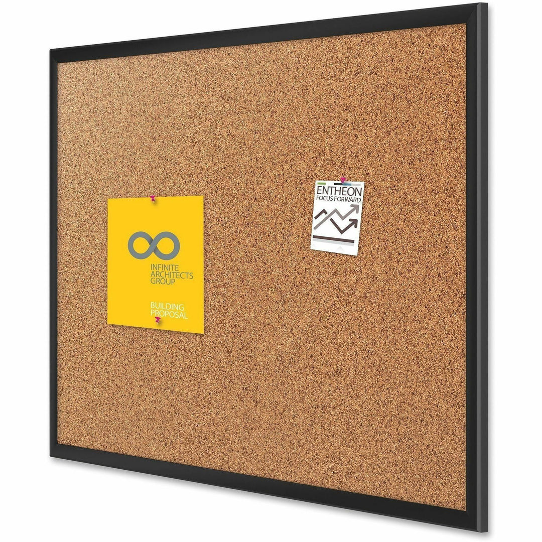 Image of Quartet® Cork Bulletin Board, 6'x4', Aluminum Frame/Black