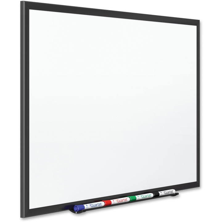 Image of Quartet® Classic Series Porcelain Magnetic Dry Erase Board, 96" x 48", White Surface, Black Aluminum Frame