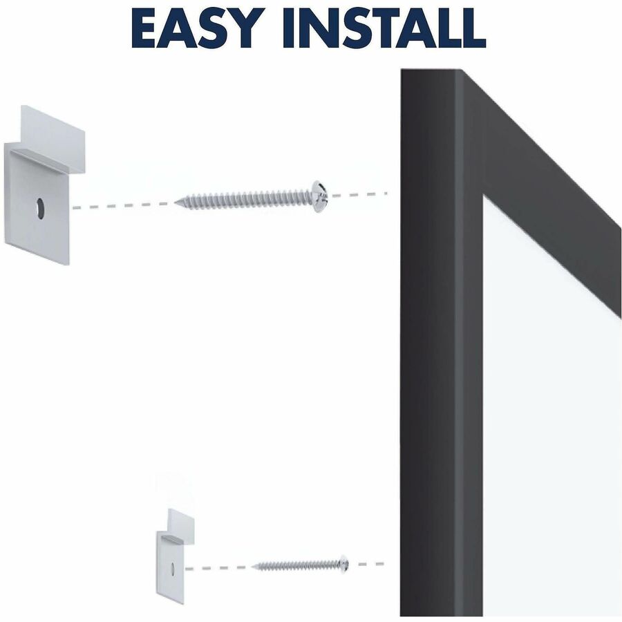 Image of Quartet® Classic Series Nano-Clean Dry Erase Board, 24" x 18", White Surface, Black Aluminum Frame