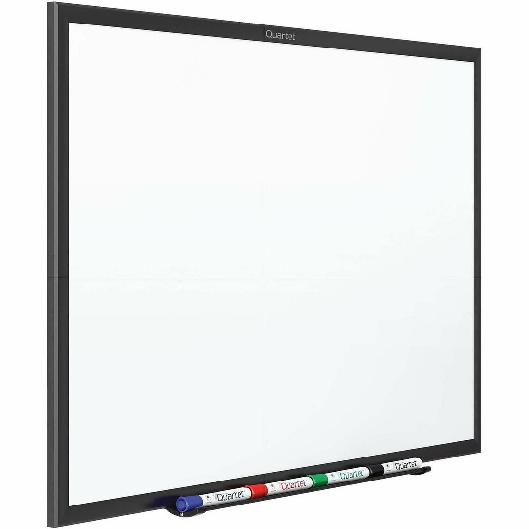 Image of Quartet® Classic Series Nano-Clean Dry Erase Board, 24" x 18", White Surface, Black Aluminum Frame