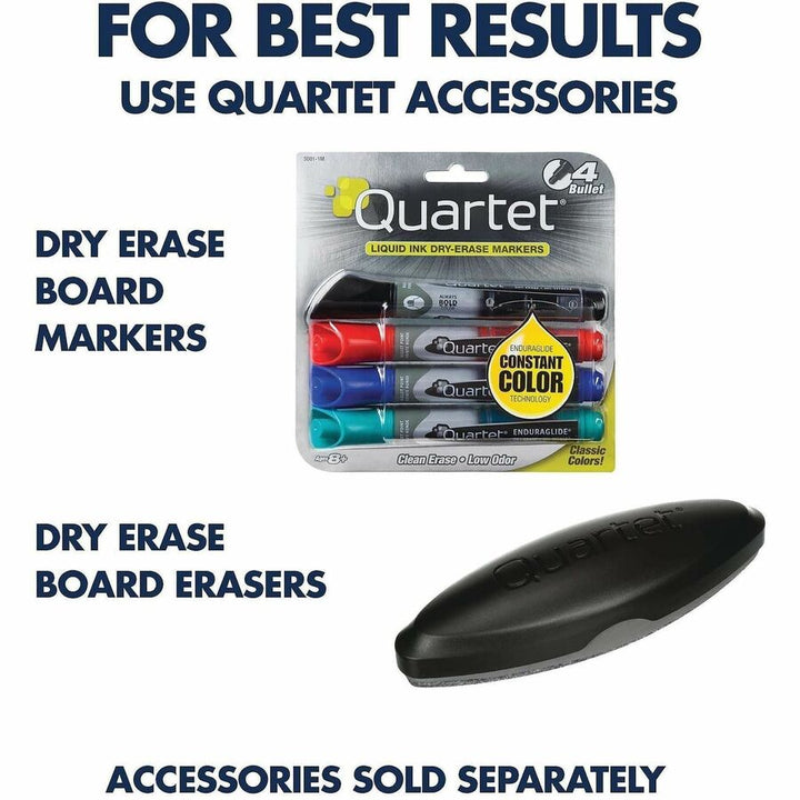 Image of Quartet® Classic Series Nano-Clean Dry Erase Board, 24" x 18", White Surface, Black Aluminum Frame