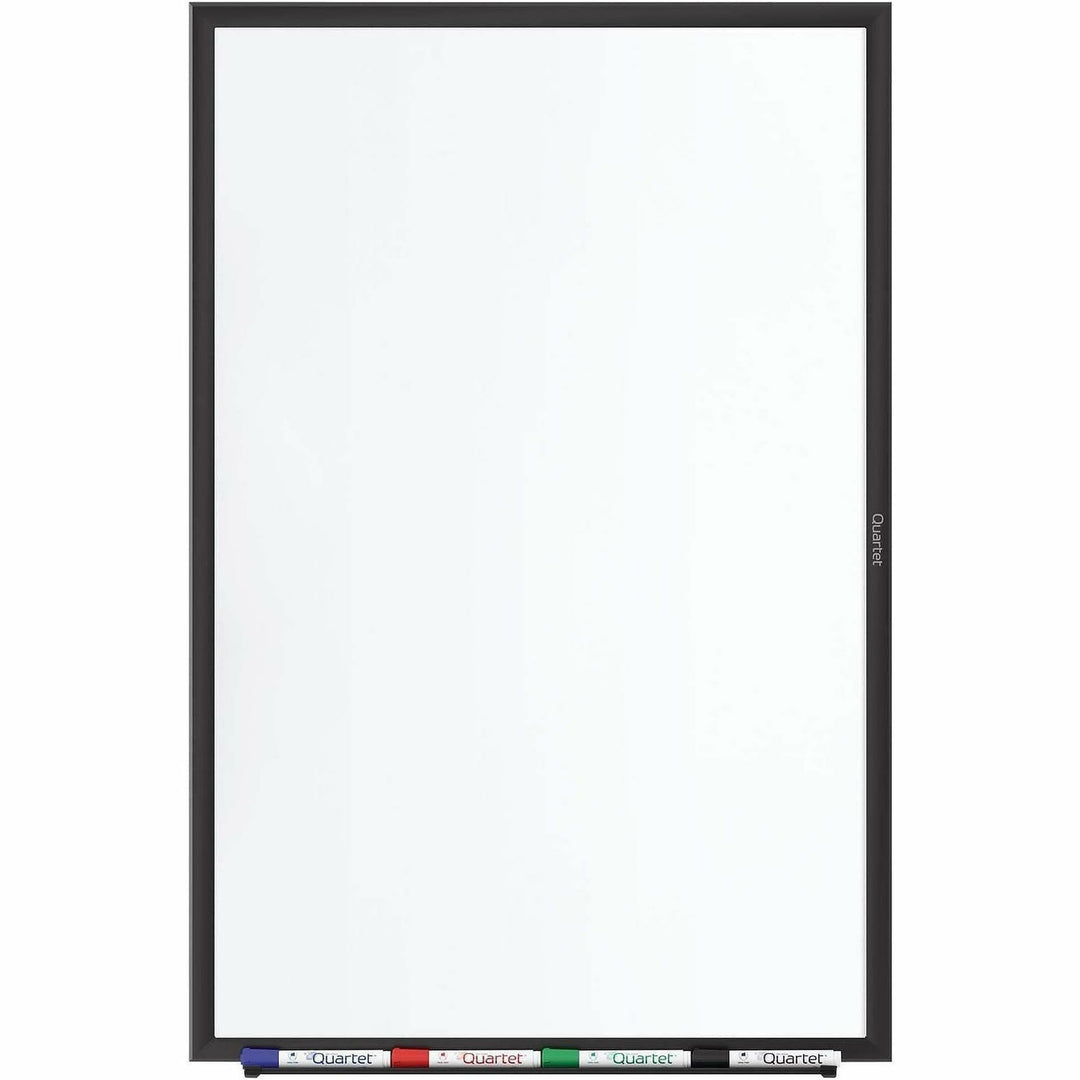 Image of Quartet® Classic Series Nano-Clean Dry Erase Board, 24" x 18", White Surface, Black Aluminum Frame