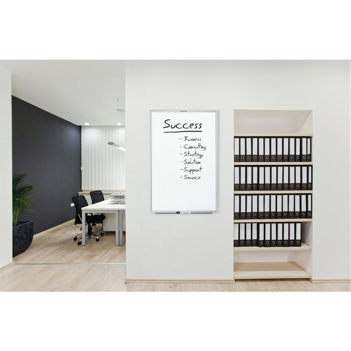 Image of Quartet® Classic Series Nano-Clean Dry Erase Board, 60" x 36", White Surface, Satin Aluminum Frame