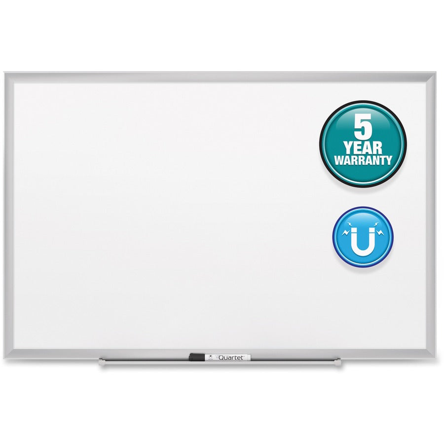 Image of Quartet® Classic Series Nano-Clean Dry Erase Board, 96" x 48", White Surface, Satin Aluminum Frame