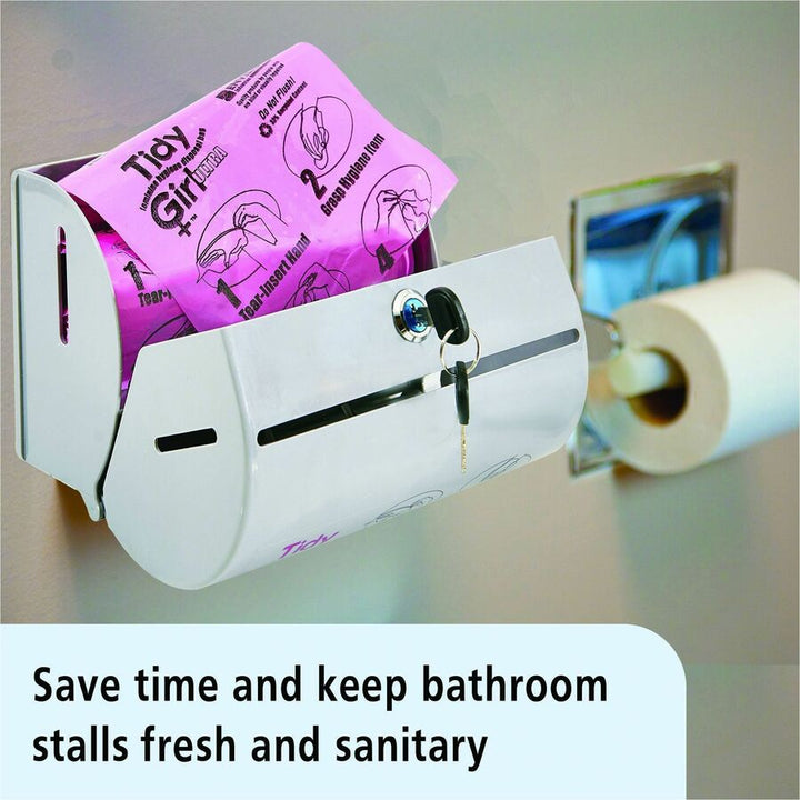 Image of Stout® by Envision Hygiene Bags Dispenser, 4"x8-1/2"x5-3/4", Stone Gray