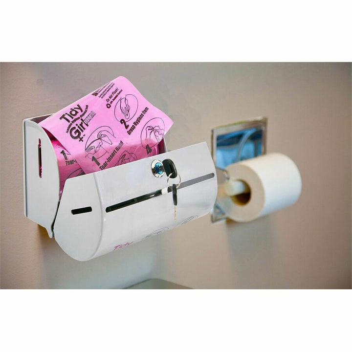 Image of Stout® by Envision Hygiene Bags Dispenser, 4"x8-1/2"x5-3/4", Stone Gray