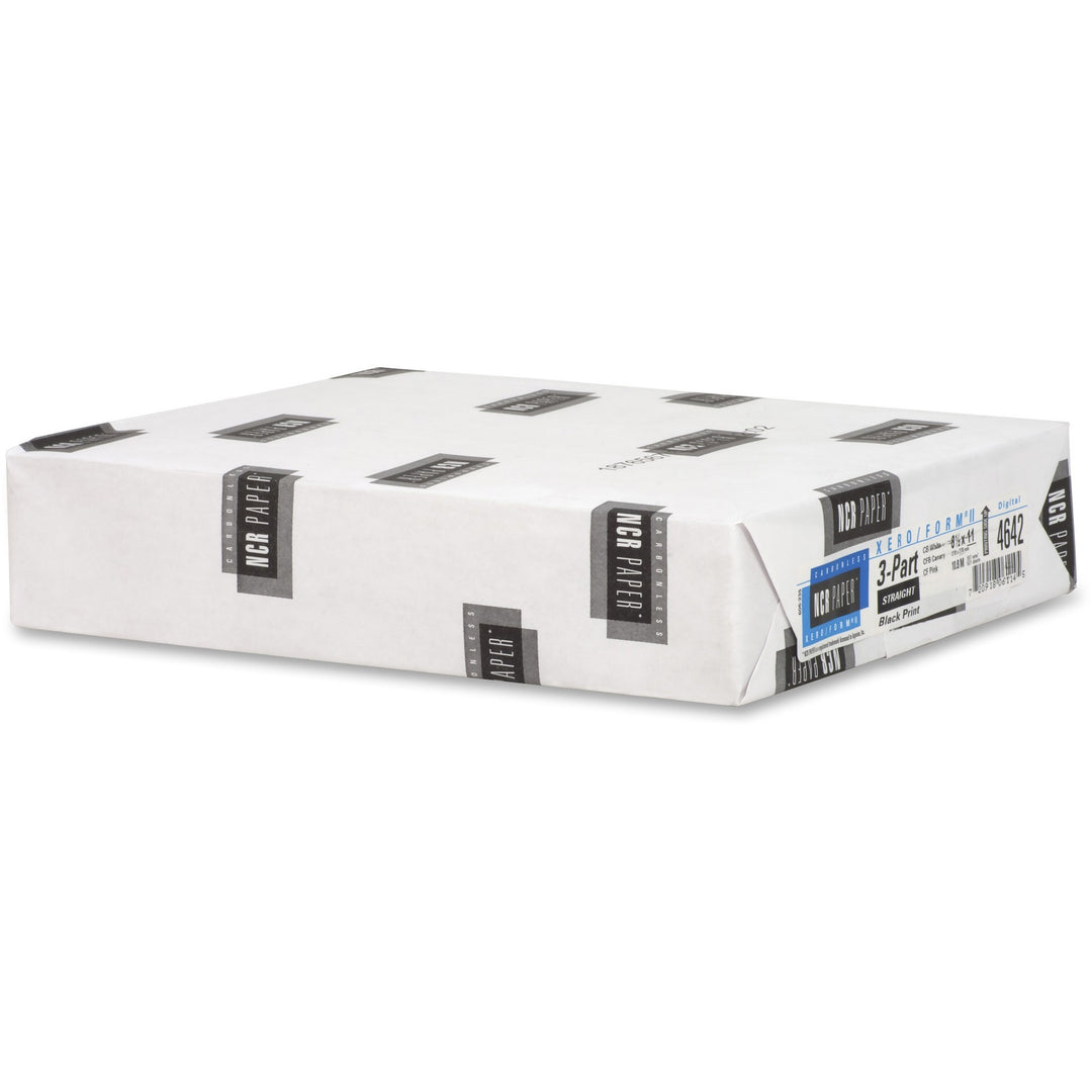 Image of NCR Carbonless Paper,3-Part Str,167 Sets/PK,8-1/2"x11",WE/CA/PK