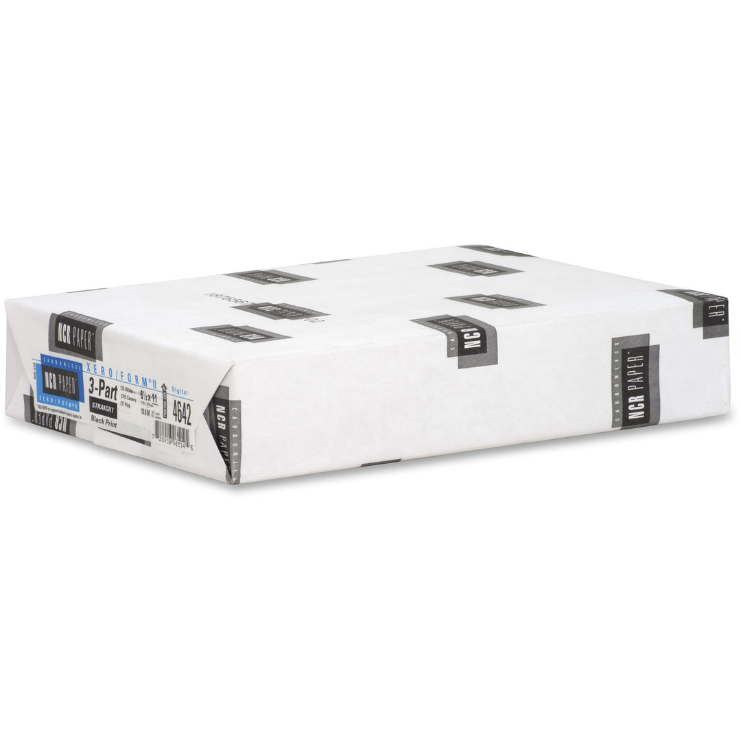 Image of NCR Carbonless Paper,3-Part Str,167 Sets/PK,8-1/2"x11",WE/CA/PK