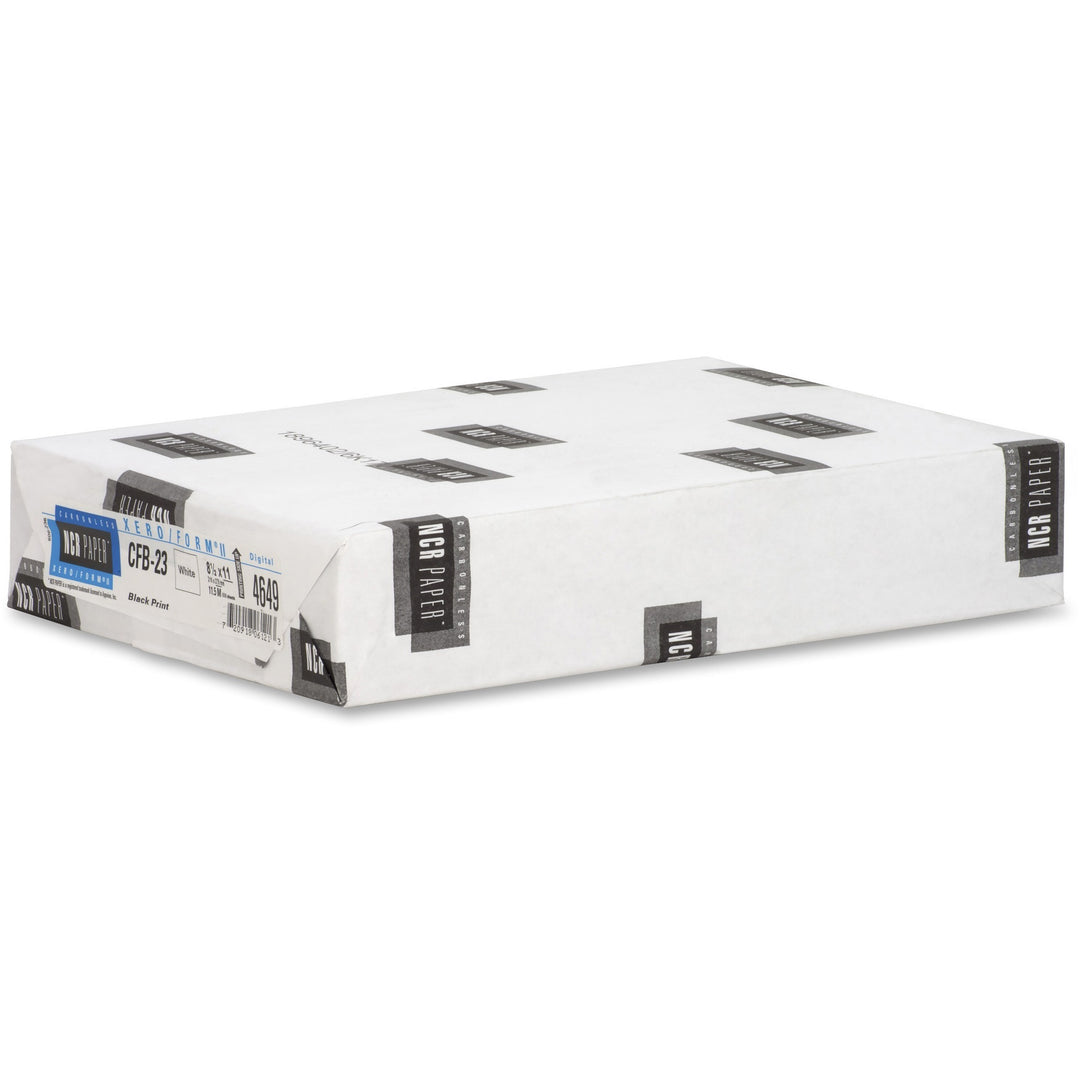 Image of NCR Carbonless Paper,Uncollated,Single,500/PK,8-1/2"x11",White