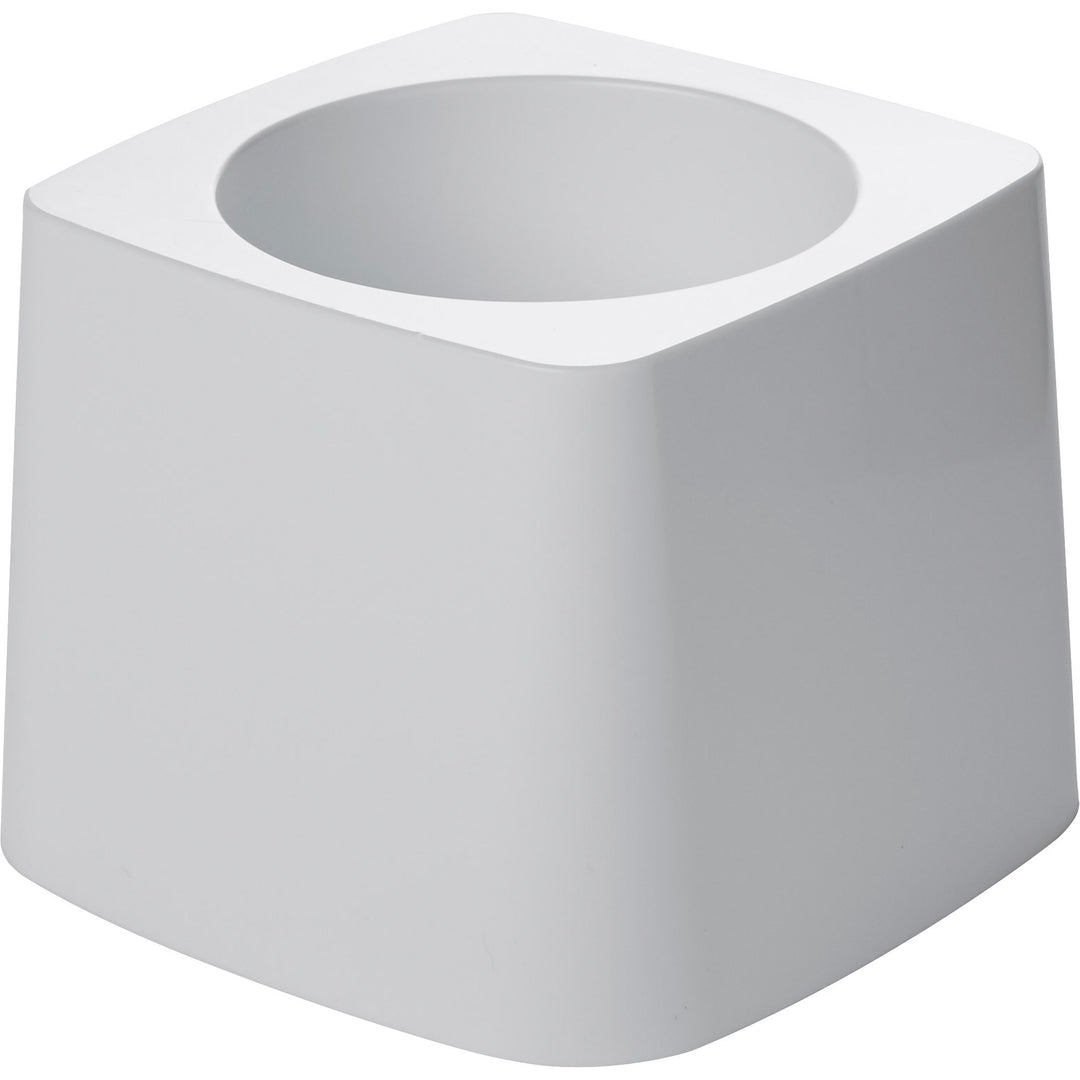 Image of Rubbermaid Commercial 631100 Toilet Bowl Brush Holder, Vertical, Polypropylene, White, 1 Each
