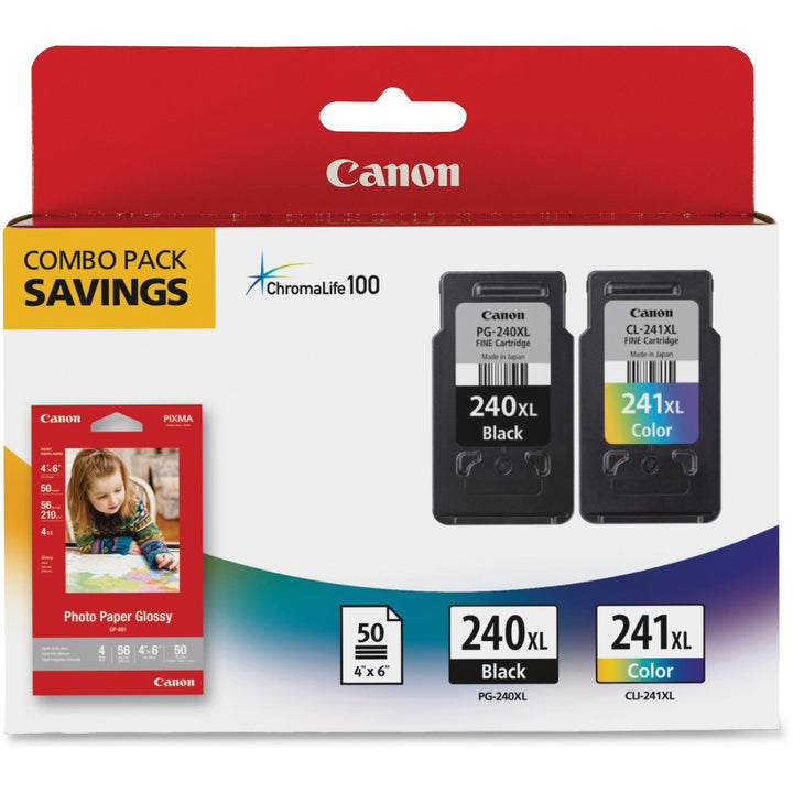 Image of Canon PG-240XL/CL-241XL/GP-502 PG-240XL/CL-241XL Original Ink Cartridge Combo Pack