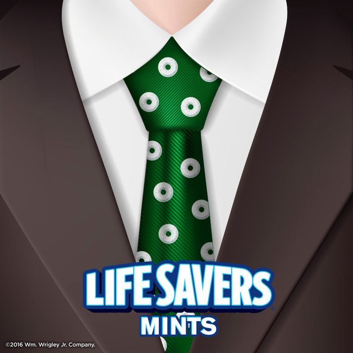 Image of Wrigley 08504 Life Savers Mints Wint O Green Hard Candies, Wintergreen, Individually Wrapped, 6.25 oz, 1 Bag