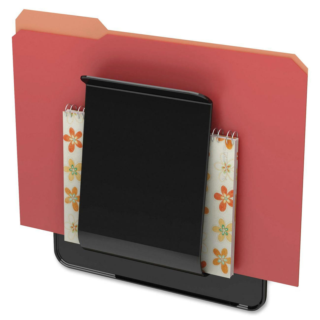 Image of deflecto® Stand Tall Wall File, Legal/Letter/Oversized Size, 9.25" x 10.63", Black