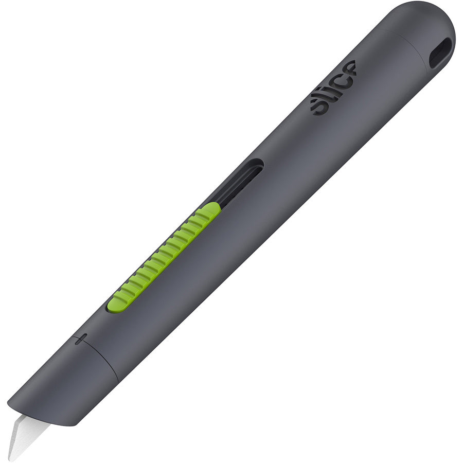 Image of slice® Pen Cutter w/Retract Blade, 5/8"x5/8"x5-1/8", Gray