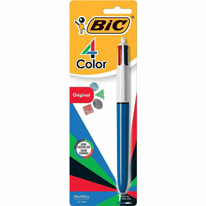Image of BIC® Retractable Ballpoint Pen, Medium/Fine Point, 4 Color Ink