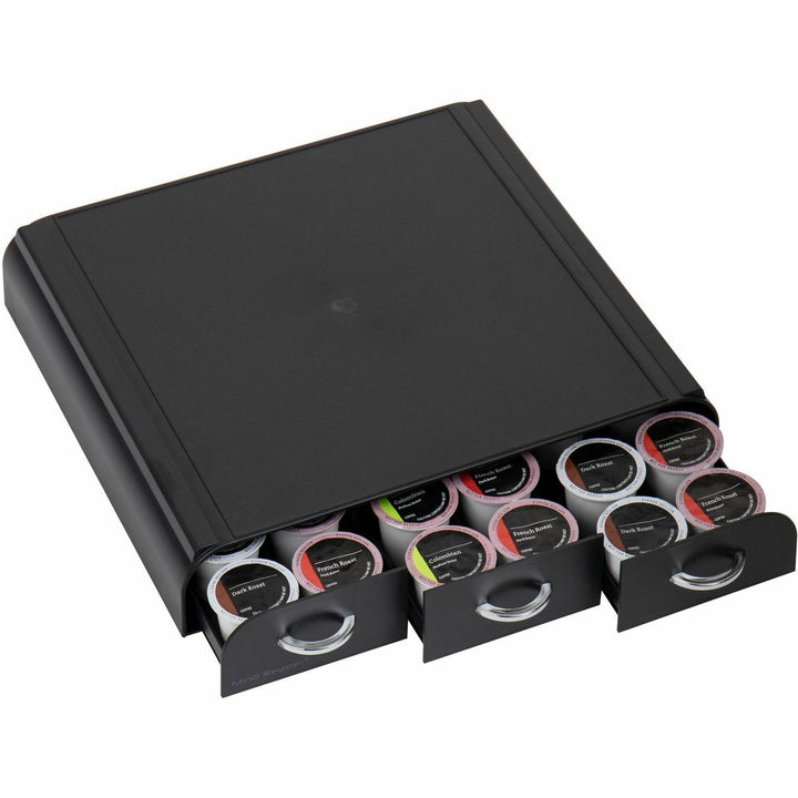 Image of Mind Reader Anchor TRY3PCBLK EMS Mind 3-drawer Coffee Pod Organizer