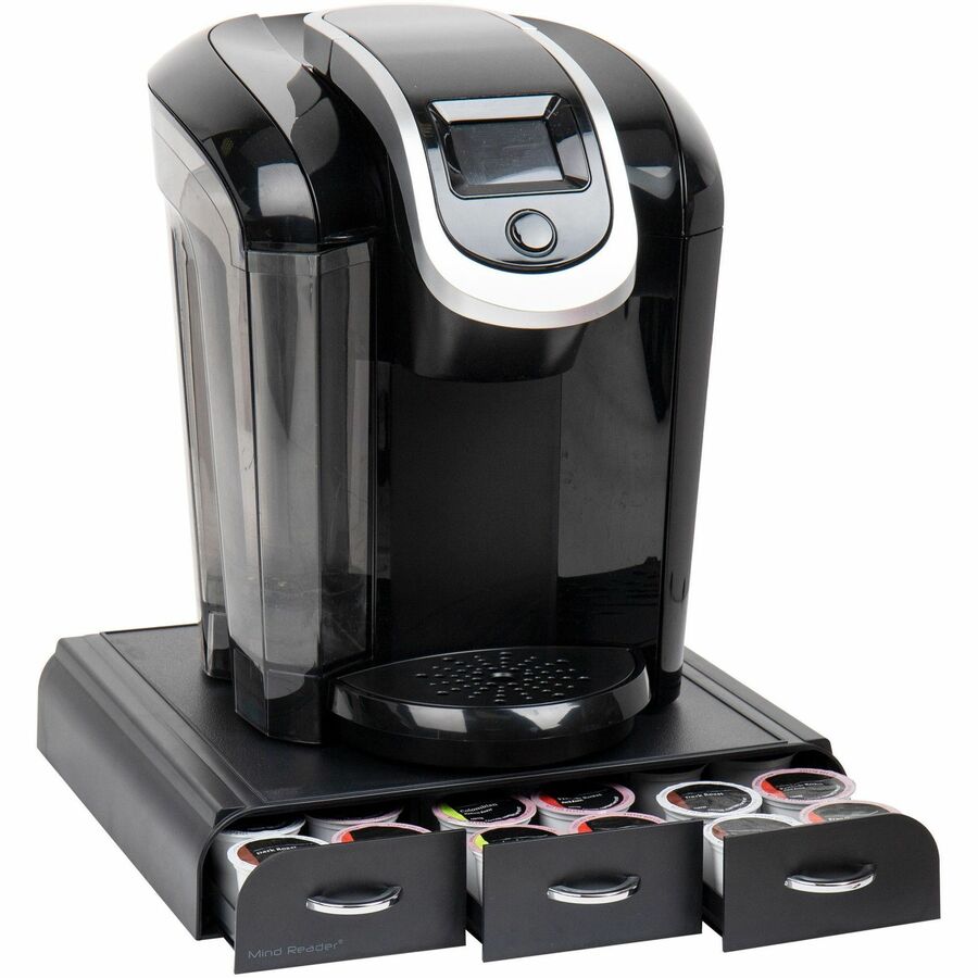 Image of Mind Reader Anchor TRY3PCBLK EMS Mind 3-drawer Coffee Pod Organizer
