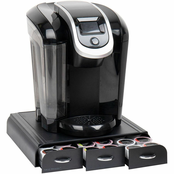 Image of Mind Reader Anchor TRY3PCBLK EMS Mind 3-drawer Coffee Pod Organizer
