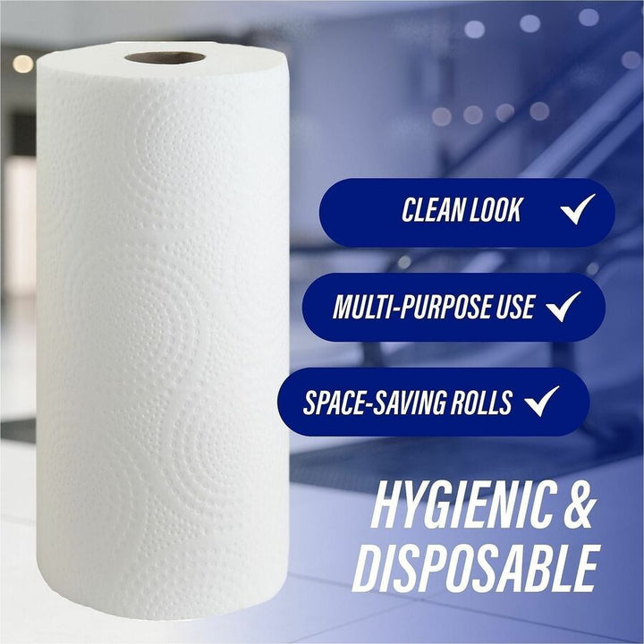 Image of Genuine Joe Towel Roll,Paper,2-Ply,200 Shts/Roll,11"x4.4", 24RL/CT,WE