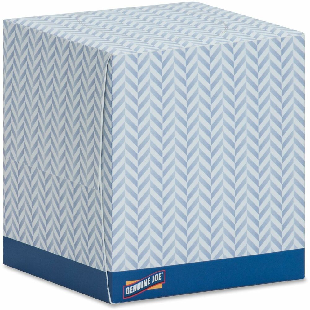 Image of Genuine Joe Facial Tissue, 2-Ply, Cube Box, 85/Box, 36BX/CT, White