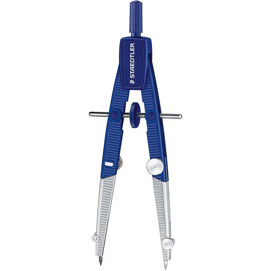 Image of Staedtler® Student Compass, Hinged Legs, Blue/Silver