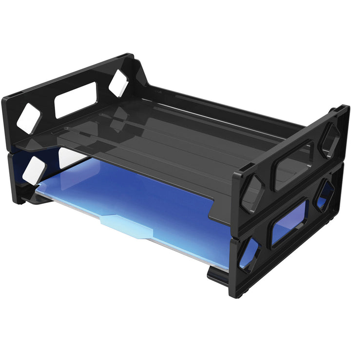 Image of deflecto® Letter Tray, 13"W x 2-3/4"H x 9"D, Black